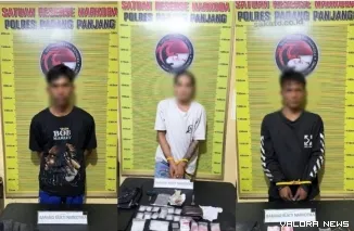 ketiga pelaku yang berhasil diamankan.
