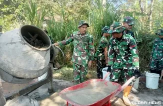 Puluhan personel TNI dari Kodim 0714 Salatiga