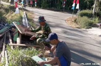 TNI manunggal Desa Cukil, Jumat (24/7/2026)