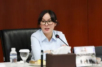 Wakil Wali Kota Batam, Li Claudia Chandra, memimpin rapat koordinasi bersama jajaran OPD Pemerintah Kota Batam dan BP Batam di Kantor BP Batam, Kamis. (humas)