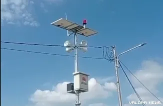 Salah satu EWS yang ada di Kota Padang.