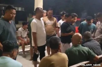 Keempat pelaku yang diamankan warga