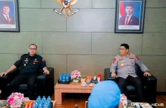 Ketua Senkom Sumbar Riki Abdillah saat audiensi dengan Kapolda Sumbar Irjen Pol Djati Wiyoto Abadhy, S.I.K.