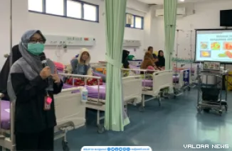 penyuluhan kesehatan bertema "Gizi pada Pasien Kemoterapi" yang digelar Instalasi Humas dan Promosi Kesehatan bersama Instalasi Gizi RS M Djamil