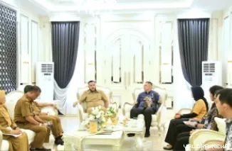 Wali Kota Padang Fadly Amran Melakukan Audiensi Dengan Kepala BNNP Sumbar Toton Rasyid, Selasa (1/9/2026)