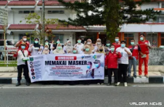 Imbauan menggunakan masker di luar ruangan dari Pemko Padang Panjang. (humas)