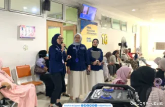 edukasi kesehatan bertema "Aman di Tengah Asap Karhutla: Panduan untuk Ibu Hamil dan Pasien Kanker yang Menjalani Kemoterapi Rutin" di Poliklinik Kebidanan dan Kandungan, Gedung Administrasi dan Instalasi Rawat Jalan, Rabu (28/10/2026).