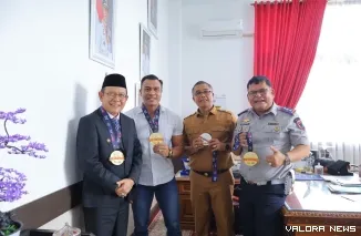 Pemerintah Kota Payakumbuh setelah Gienno bersama keluarganya diterima Wali Kota Zulmaeta dan Sekretaris Daerah Rida Ananda di Balai Kota Payakumbuh, Senin.