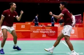 Fajar Alfian/Muhammad Shohibul Fikri sukses merebut gelar juara Denmark Open 2026 setelah menaklukkan ganda putra Malaysia, Aaron Chia/Soh Wooi Yik, dalam dua gim langsung di Jyske Bank Arena, Odense, Denmark, Minggu malam WIB.