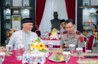 Gubernur Sumatera Barat (Sumbar) Mahyeldi Ansharullah dan Kapolda Sumbar Irjen Pol Jawari