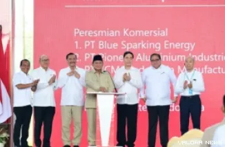 Presiden Prabowo Subianto resmi memulai komersialisasi dan groundbreaking 11 ekosistem hilirisasi nikel dengan nilai investasi mencapai USD10,2 miliar atau sekitar Rp180 triliun di Indonesia Weda Bay Industrial Park (IWIP), Halmahera Tengah, Maluku Utara
