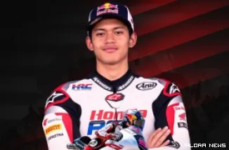 Pebalap Indonesia Veda Ega Pratama harus puas finis di posisi keenam pada balapan Moto3 GP Indonesia 2026 di Sirkuit Mandalika, Minggu