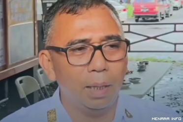 Kalaksa BPBD kabupaten 50 Kota Rahmadinol saat diwawancara Awak Media.