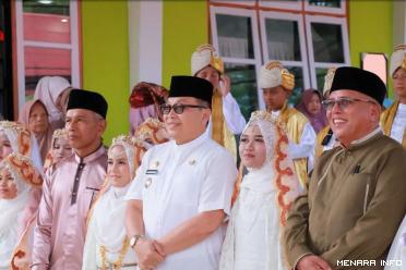 Pj. Wali Kota Payakumbuh saat menghadiri perayaan khatam Al Quran di Mushalla Darul Falah di Tanjuang Anau Kelurahan Taratak Padang Kampuang