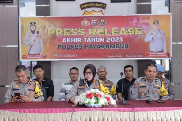 Polres Payakumbuh Gelar Press Release Akhir Tahun 2023