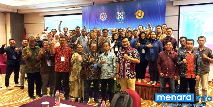 Tim penguji Universitas Pembangunan Nasional) Veteran Yogyakarta saat UKW tahun 2023 lalu di Banjarmasin