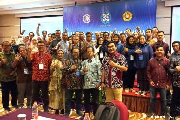 Tim penguji Universitas Pembangunan Nasional) Veteran Yogyakarta saat UKW tahun 2023 lalu di Banjarmasin