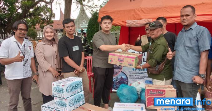 dr. Efriza Naldi,SPoG owner RSKIA Sukma Bunda salurkan bantuan bencana alam