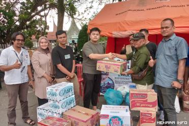 dr. Efriza Naldi,SPoG owner RSKIA Sukma Bunda salurkan bantuan bencana alam