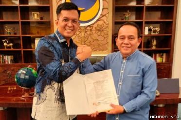 Terima B1 KWK Partai NasDem, Erwin Yunaz - Fahlevi Mazni Siap Maju di Pilkada Kota Payakumbuh 2024