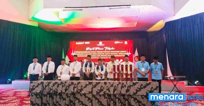 KPU Kota Payakumbuh Gelar Pengundian dan Penetapan Nomor Urut Pasangan Calon Walikota dan Wakil Walikota Pemilu 2024
