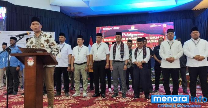 KPU Payakumbuh Gelar Deklarasi Kampanye Damai Pemilihan Walikota-Wakil Walikota Payakumbuh tahun 2024