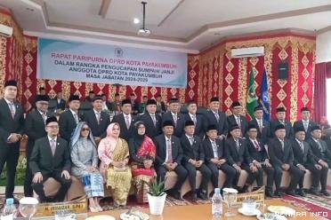 Pengambilan Sumpah Anggota DPRD Kota Payakumbuh Periode 2024-2029, Tanda Dimulainya Masa Bakti Baru