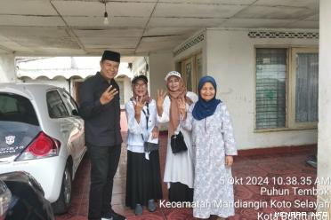 Cawawako Heldo Aura kunjungi rumah warga di Kelurahan Pintu Kabun. EJP
