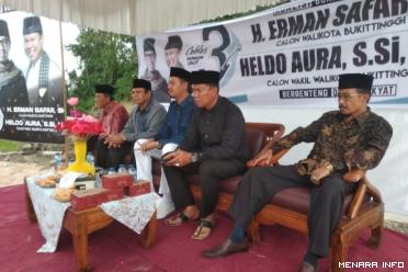 Paslon Pilkada Erman Safar-Heldo Aura sosialisasi di Kelurahan Pakan Labuah