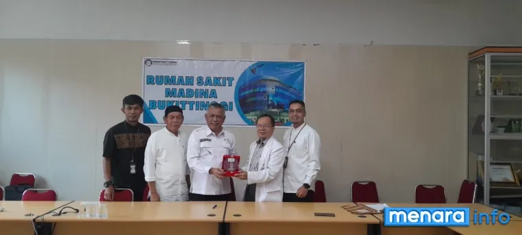 Perpanjangan MOU PMI Bukittinggi bersama Rumah Sakit Madina Bukittinggi.