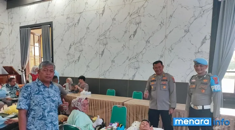 Sambut HUT Bhayangkara Polresta Bukittinggi gelar donor darah