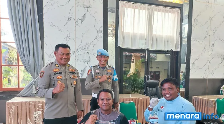 Giat Donor Darah di Polresta Bukittinggi
