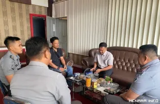 Kunjungan BINDA Bukittinggi dan Intel Kodim 0304/Agam ke Lapas IIA Bukittinggi dalam rangka pengecekan dan koordinasi terkait penguatan sistem keamanan di dalam lingkungan Lapas