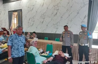 Sambut HUT Bhayangkara Polresta Bukittinggi gelar donor darah