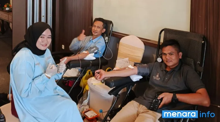 Kegiatan donor darah sudah menjadi agenda rutin yang digelar setiap enam bulan sekali di The Balcone Hotel &amp; Resort