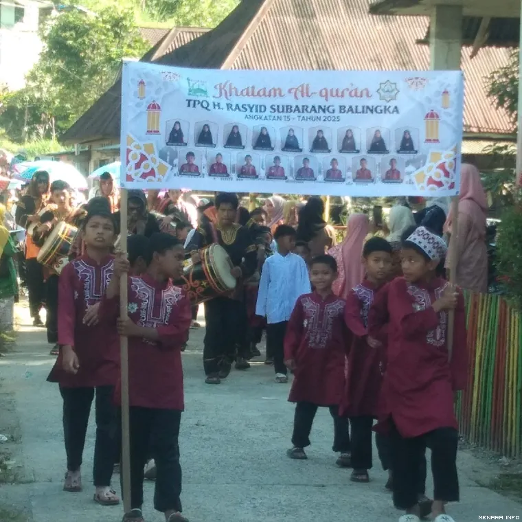 Acara pawai Khatam Al Qur'an TPQ H. Rasyid Subarang Balingka