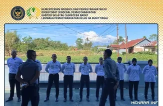 Foto : 10 orang CASN siap jalani orientasi di Lapas Kelas IIA Bukittinggi