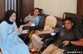 Kegiatan donor darah sudah menjadi agenda rutin yang digelar setiap enam bulan sekali di The Balcone Hotel & Resort