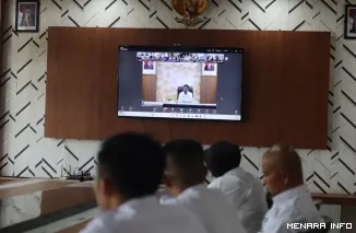 Lapas Bukittinggi Ikuti Zoom Meeting Bersama Dirjen PAS