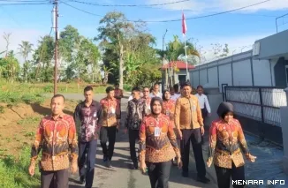 Petugas Lapas Kelas IIA Bukittinggi melakukan Rekonsiliasi dan Pemutakhiran Data Laporan Keuangan dan Barang Milik Negara (BMN) Semester I Tahun Anggaran 2025 tingkat Kantor Wilayah yang diselenggarakan oleh Direktorat Jenderal Pemasyarakatan