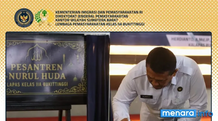 Lapas Bukittinggi Gelar Penguatan Tugas Pokok dan Fungsi Petugas Pemasyarakatan serta Resmikan Wartelsuspas dan Pesantren Nurul Huda