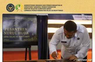 Lapas Bukittinggi Gelar Penguatan Tugas Pokok dan Fungsi Petugas Pemasyarakatan serta Resmikan Wartelsuspas dan Pesantren Nurul Huda