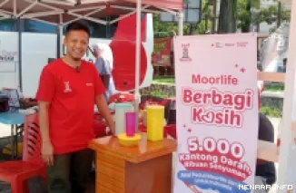 Moorlife Bukittinggi bekerjasama dengan PMI Bukittinggi adakan donor darah dengan reward berupa bingkisan menarik, Minggu (21/9)