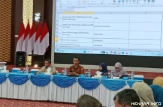 Walikota Bukittinggi H. Ramlan Nurmatias Pimpin Rakor 3 MTQ Sumbar ke - 41 di Bukittinggi