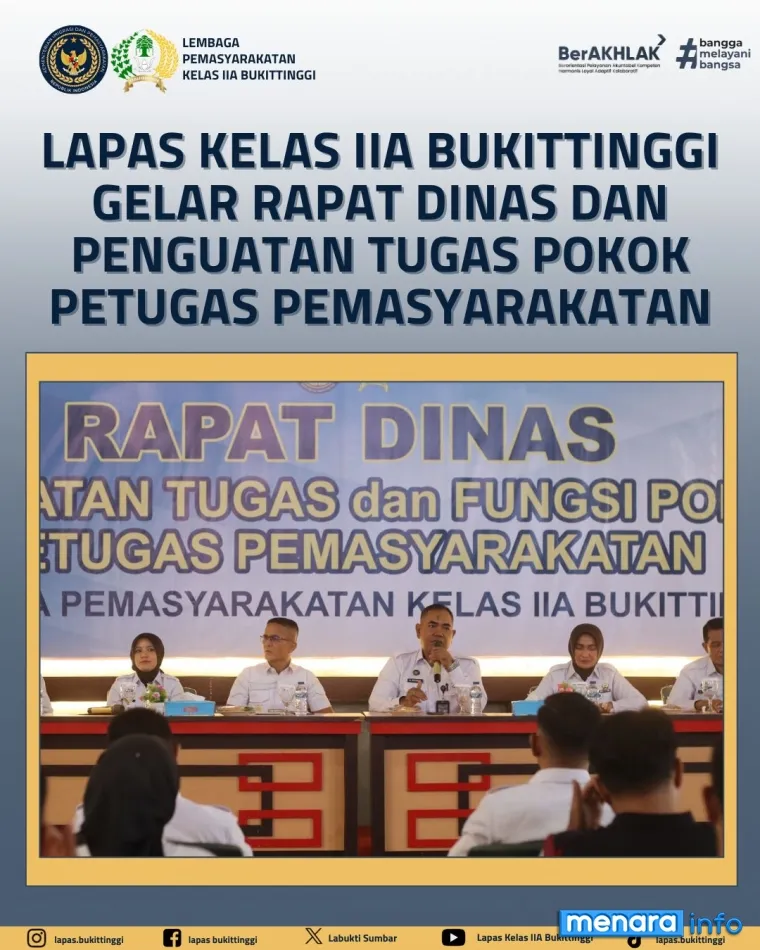 Rapat Dinas Lapas Kelas IIA Bukittinggi