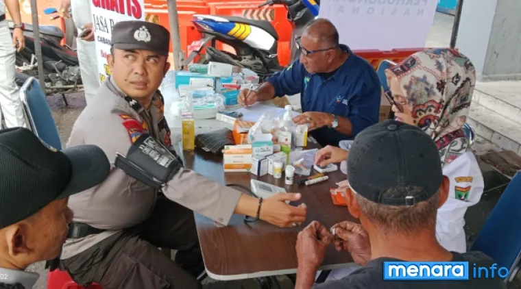 Giat donor darah PMI Bukittinggi bekerjasama dengan Terminal Aur Kuning, Bukittinggi