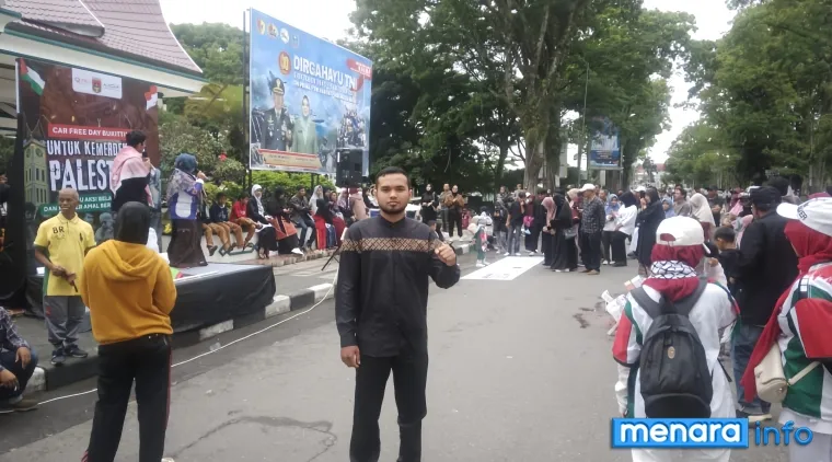 Warga Bukittinggi Ikuti Aksi Menuju Palestina Merdeka dan Konser Amal