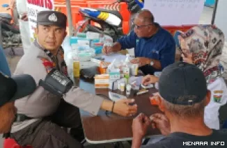 Giat donor darah PMI Bukittinggi bekerjasama dengan Terminal Aur Kuning, Bukittinggi