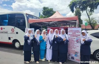 Donor darah rutin dengan Mitra PMI, Ruma Sakit Ibnu Sina Bukittinggi