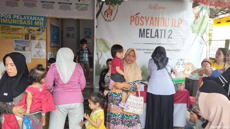 Antusias Warga Mengikuti Pekan Posyandu Nasional di Kelurahan Pampangan, Rabu (29/4/2026)